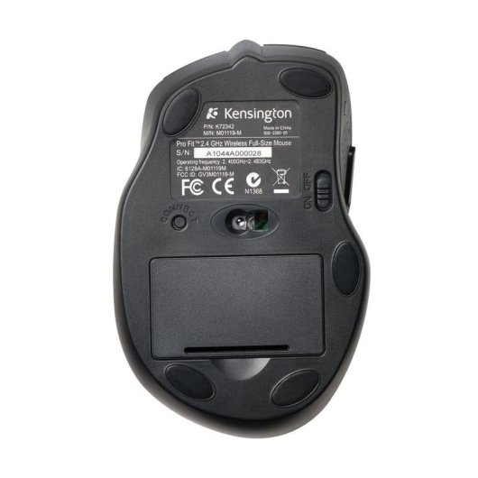 Mouse Kensington Pro Fit Wireless 2,4 GHz 1600 DPI Nero 6 Pulsanti SmartFit™