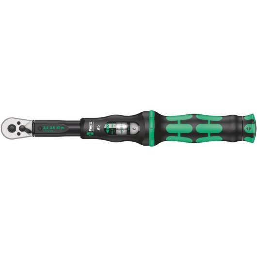 Chave dinamométrica de clique Wera 1/4" 2,5-25 Nm mecânica