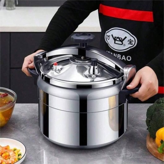 Olla A Presión Klack 3l De Aluminio Con Asas Dobles – Cocción Rápida Para Todo Tipo De Fuegos