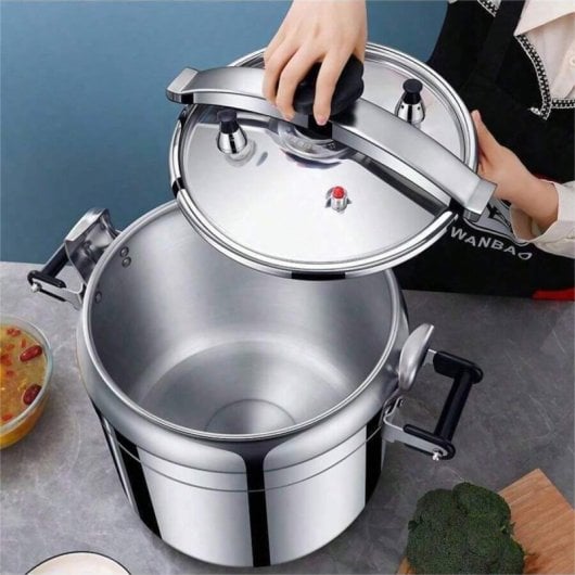 Olla A Presión Klack 3l De Aluminio Con Asas Dobles – Cocción Rápida Para Todo Tipo De Fuegos