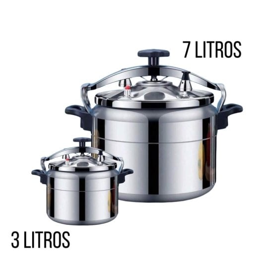 Olla A Presión Klack 3l De Aluminio Con Asas Dobles – Cocción Rápida Para Todo Tipo De Fuegos
