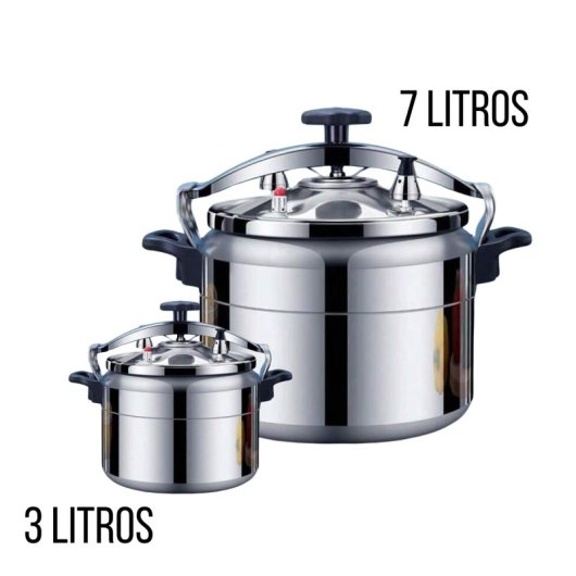 Olla A Presión Klack 7l De Aluminio Con Asas Reforzadas – Gran Capacidad Y Apta Para Todo Tipo De Fuegos