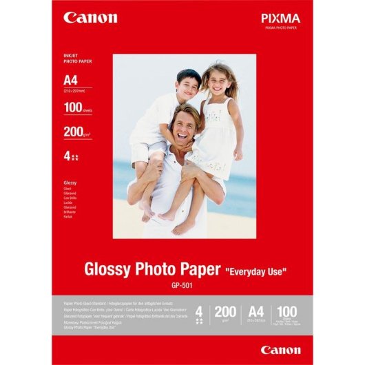 Papel Fotográfico Canon Brillo A4 200 g/m² 100 hojas