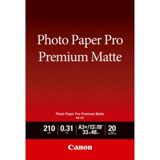 Papel Fotográfico Canon Pro Premium PM-101 A3+ 20 Hojas
