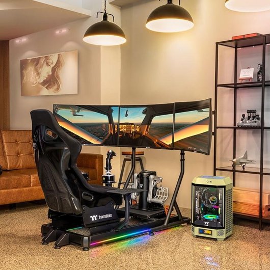 Cabine de vol Thermaltake GF500 Noir Aluminium 120 kg