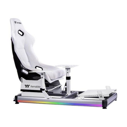 Cabine de vol Thermaltake GF500 Blanc Aluminium RGB pour simulateur