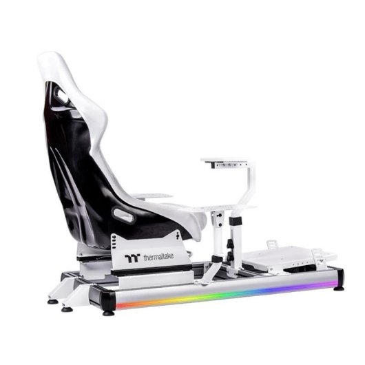 Cabine de vol Thermaltake GF500 Blanc Aluminium RGB pour simulateur
