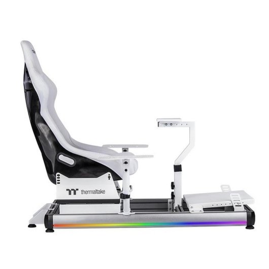 Cabine de vol Thermaltake GF500 Blanc Aluminium RGB pour simulateur