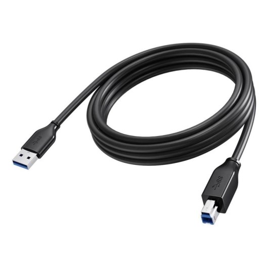 Cable USB Vision 3 m USB A à USB B 2.0 5 Gbit/s Noir