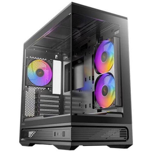 Caja PC Antec C2M ARGB Micro ATX Mini Tower Cristal Templado Negro con Ventana y ARGB