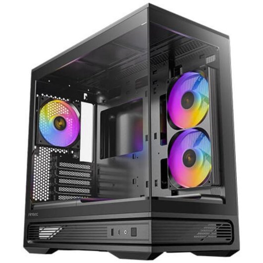 Caja PC Antec C2M ARGB Micro ATX Mini Tower Cristal Templado Negro con Ventana y ARGB