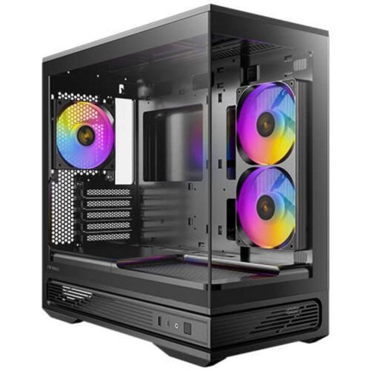 Caja PC Antec C2M ARGB Micro ATX Mini Tower Cristal Templado Negro con Ventana y ARGB