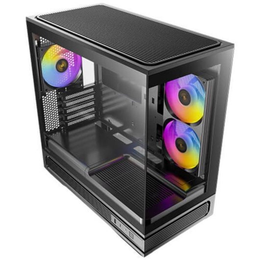 Caja PC Antec C2M ARGB Micro ATX Mini Tower Cristal Templado Negro con Ventana y ARGB