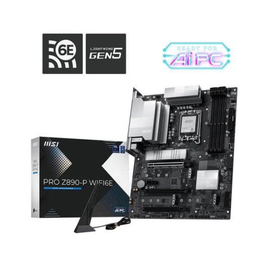 Motherboard MSI PRO Z890-P WIFI6E Intel Z890 LGA 1851 DDR5 ATX WiFi 6E Bluetooth 5.3