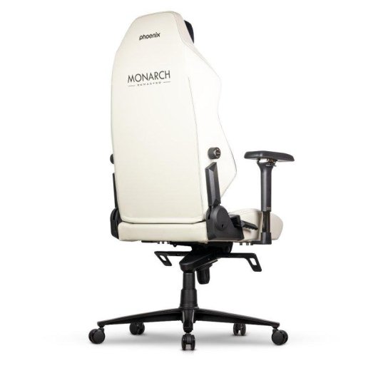 Silla Gaming Phoenix Monarch Remaster Cuero Napa Negra y Blanca Talla XL