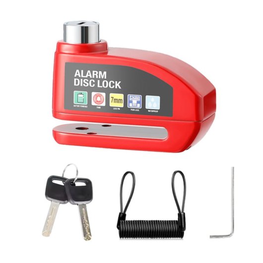 Alarm Disk Lock Rojo