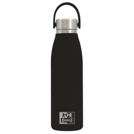 Botella termo Oxford School de 50 cl acero inoxidable negro