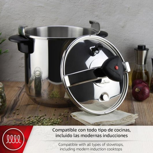 Olla a presión MAGEFESA STAR 10 L Full Induction Acero Inoxidable 18/10