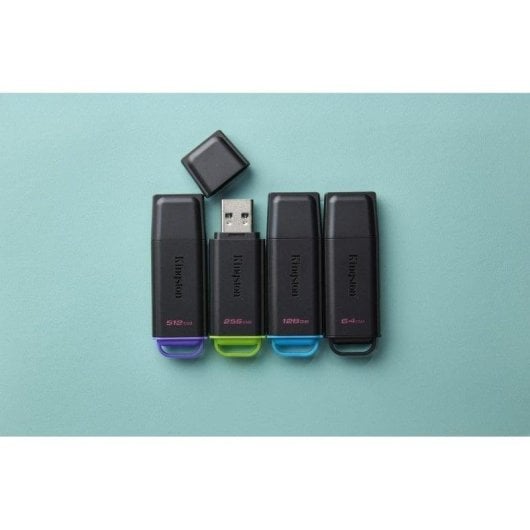 Unidad flash Kingston DataTraveler Exodia 256GB USB 3.2 Gen 1 Negro Verde