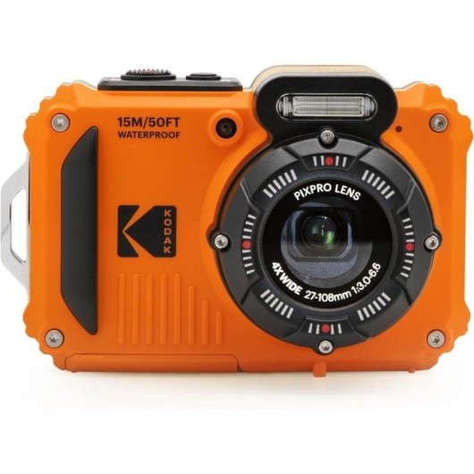 Appareil Photo Compact Kodak PIXPRO WPZ2 16MP Zoom 4x WiFi Étanche Rouge