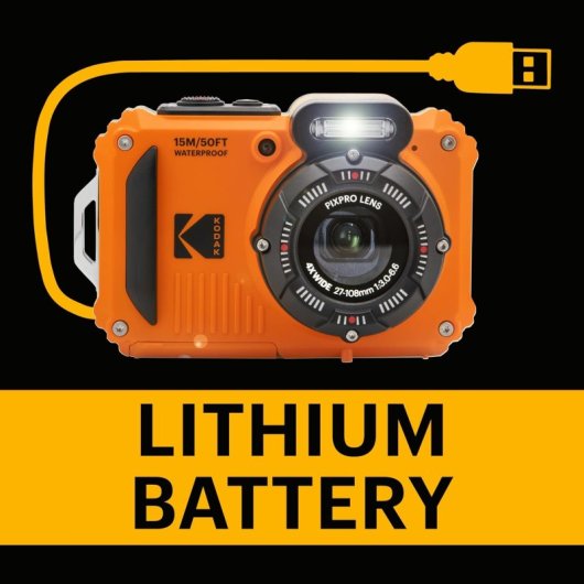 Kodak PIXPRO WPZ2 16MP WiFi Impermeable Naranja