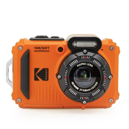 Appareil Photo Compact Kodak PIXPRO WPZ2 16MP Zoom 4x WiFi Étanche Rouge