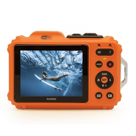 Appareil Photo Compact Kodak PIXPRO WPZ2 16MP Zoom 4x WiFi Étanche Rouge