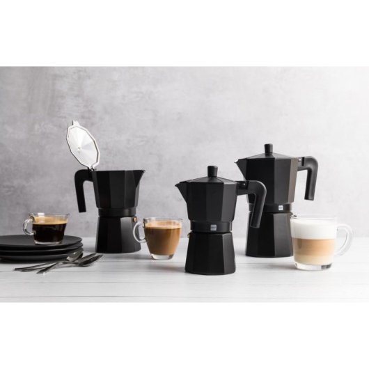 Cafetière italienne Magefesa 71PVCCGNM24 Aluminium Noir 12 Tasses