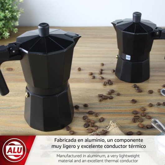 Cafetière italienne Magefesa 71PVCCGNM24 Aluminium Noir 12 Tasses