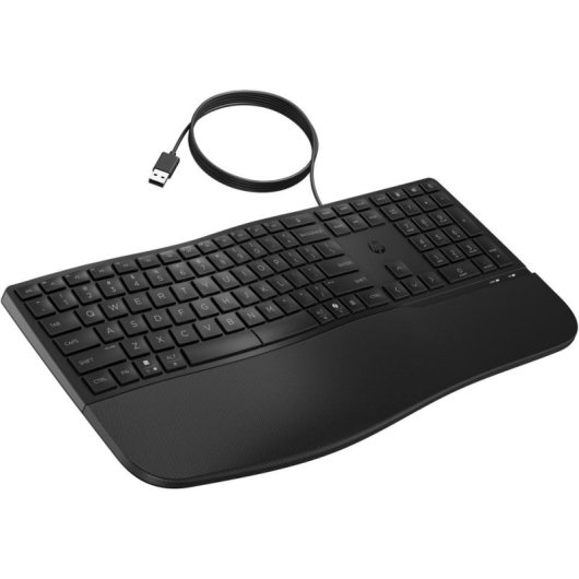 Teclado HP 485 Comfort de membrana alámbrico con reposamuñecas y teclas programables