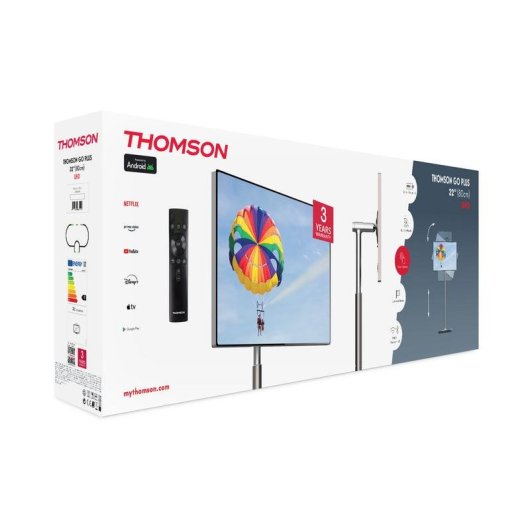 TV Thomson LED 32UE5M45E 32" 4K UltraHD 60Hz Smart TV Android Webcam Tátil Dolby Audio
