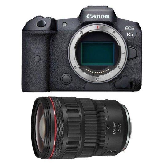 Câmara Mirrorless Canon EOS R5 45MP 24-70mm Sensor Full-Frame WiFi Bluetooth