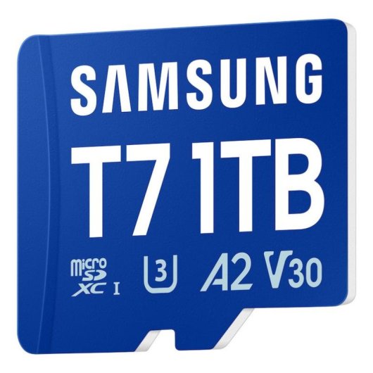 Tarjeta MicroSD Samsung T7 1 TB UHS-I 170 MB/s Class 3 U3 V30 Azul