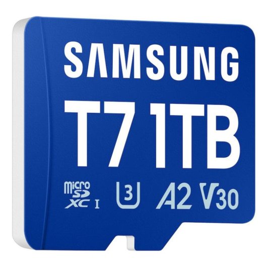 Tarjeta MicroSD Samsung T7 1 TB UHS-I 170 MB/s Class 3 U3 V30 Azul
