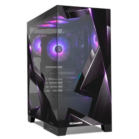 Torre PC NOX Hummer GLOCK ARGB Semitorre ATX Cristal Templado USB-C Negra - Nyx Edition