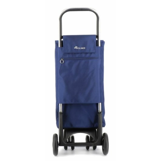 Carrito de la compra Rolser Sbelta MF 4 ruedas giratorias 44L plegable Negro/Azul