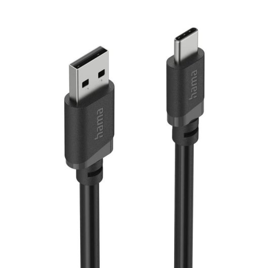USB-Kabel Hama 0,5 m USB A auf USB C 2.0 Schwarz