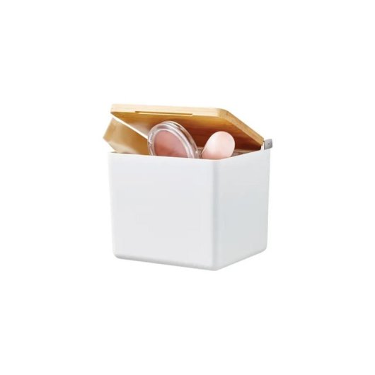 Organizador de baño Tesa Baboo Beige Blanco Adhesivo 122 mm