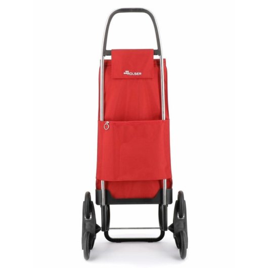 Carrito de la compra Rolser Akanto MF de 6 ruedas plegable 43 L rojo