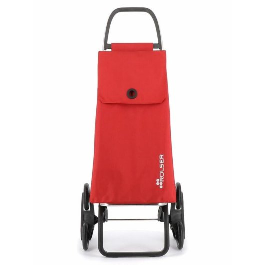 Carrito de la compra Rolser Akanto MF de 6 ruedas plegable 43 L rojo
