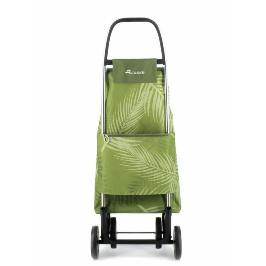 Carrito de la compra Rolser I-Max Costa Rica 4 ruedas 43L verde aluminio poliéster
