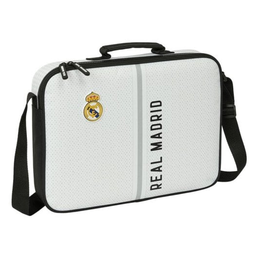 Bolso Bandolera Safta Real Madrid 1ª Equipación 6 L Negro Blanco