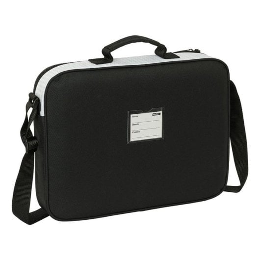 Bolso Bandolera Safta Real Madrid 1ª Equipación 6 L Negro Blanco