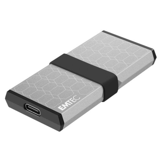 Disco Rígido Emtec X205 Mini 1TB SSD USB Tipo C 1100MB/s Prateado