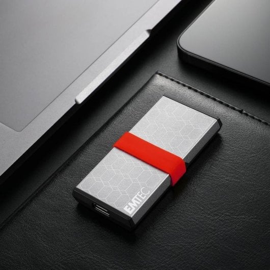 Disco Rígido Emtec X205 Mini 1TB SSD USB Tipo C 1100MB/s Prateado