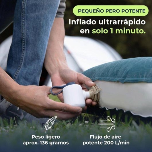 Inflador Portátil Woowind Kona Air Mini para Colchones y Colchonetas