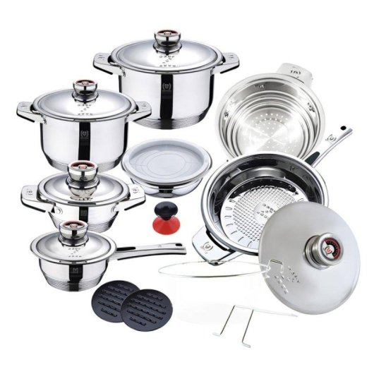 Conjunto de Cozinha Klack 16 Peças Inox Compatível Indução