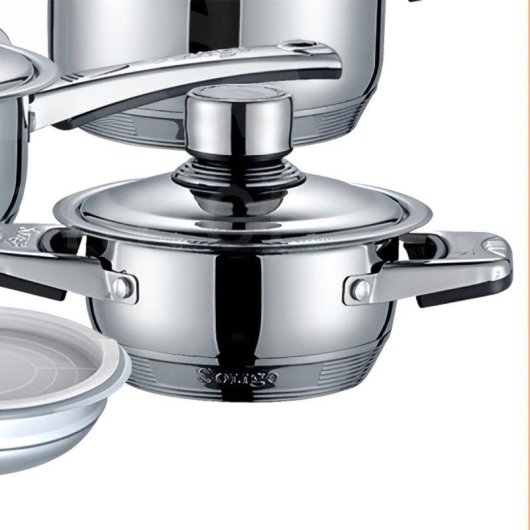 Conjunto de Cozinha Klack 16 Peças Inox Compatível Indução