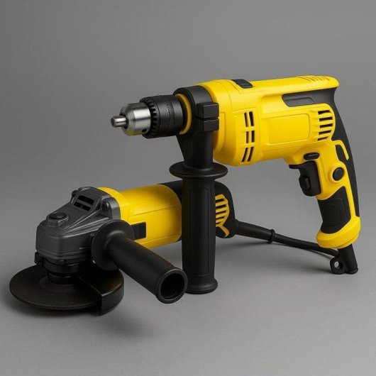 Set Profesional Klack Amoladora Angular 720W + Taladro Impacto 500W