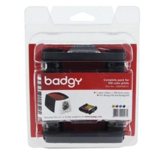 Kit de transferencia térmica Evolis CBGP0001C para impresoras Badgy100 y Badgy200